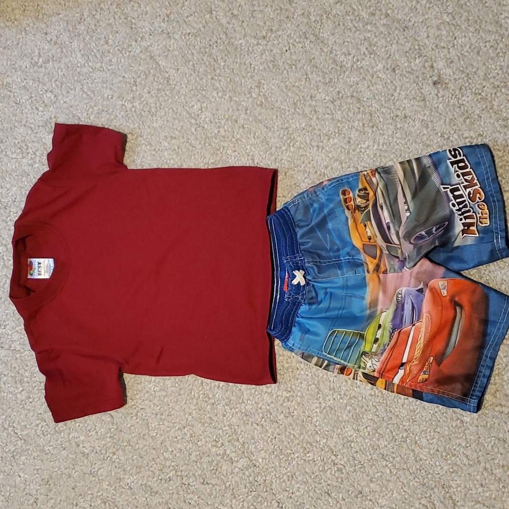 💕Disney cars swim trunks